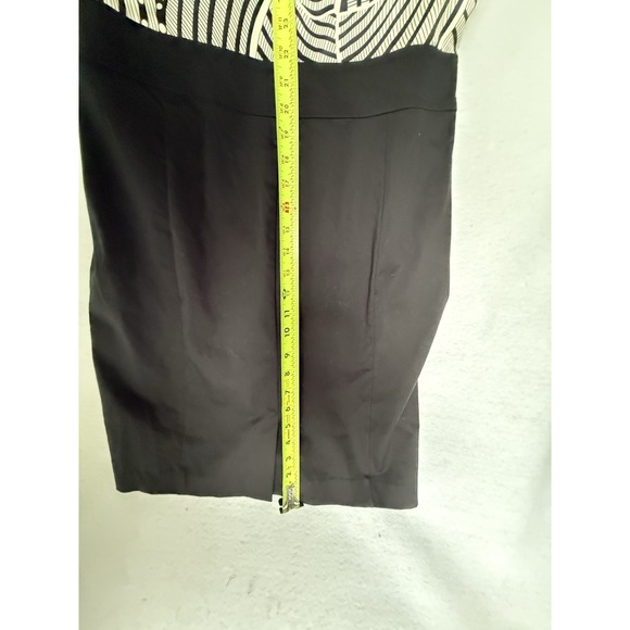 The Limited Womens Ladies Black White Cap Sleeve Knee Length Dress Size 12 - Picture 13 of 15